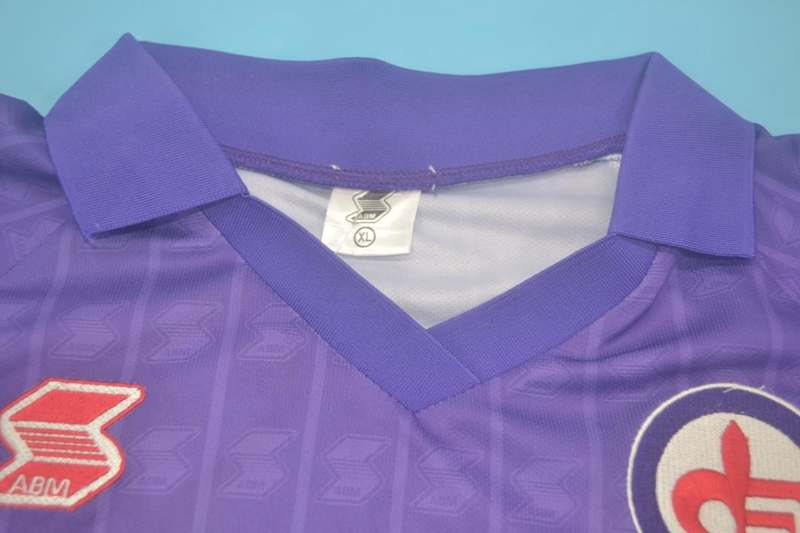 Thailand Quality(AAA) 1989/90 Fiorentina Home Retro Soccer Jersey