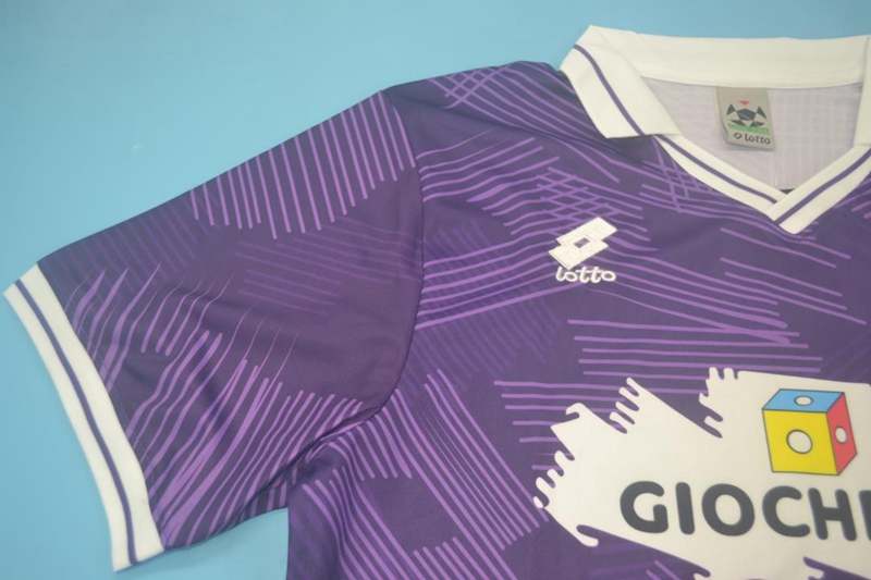 Thailand Quality(AAA) 1991/92 Fiorentina Home Retro Soccer Jersey