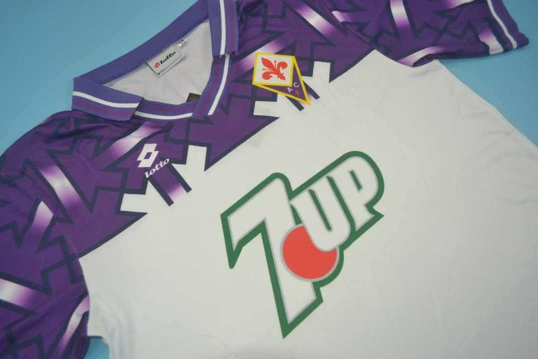 Thailand Quality(AAA) 1992/93 Fiorentina Away Retro Soccer Jersey