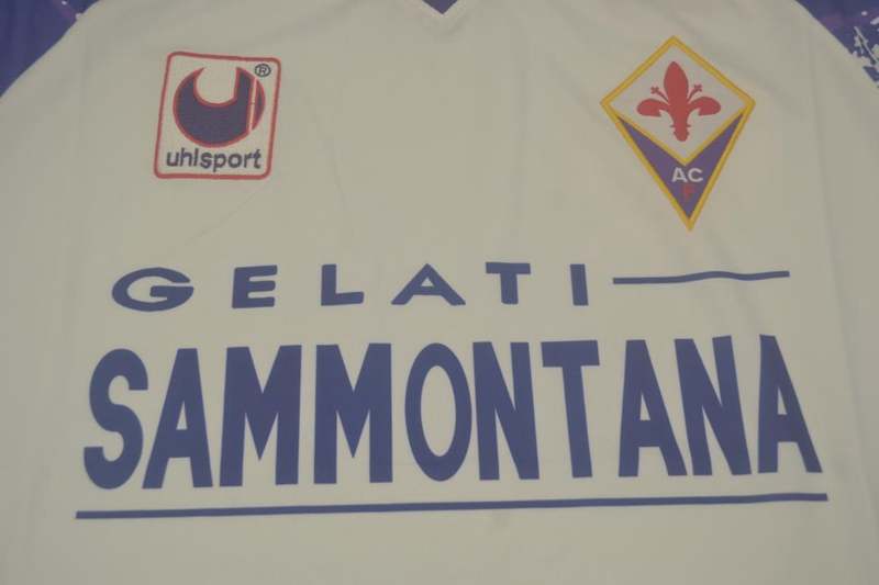 Thailand Quality(AAA) 1994/95 Fiorentina Away Retro Soccer Jersey