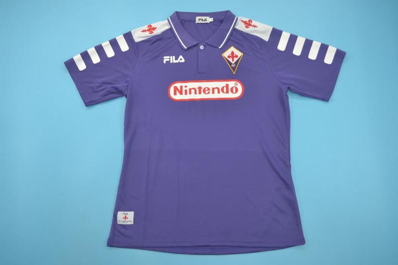 Thailand Quality(AAA) 1998/99 Fiorentina Home Retro Soccer Jersey