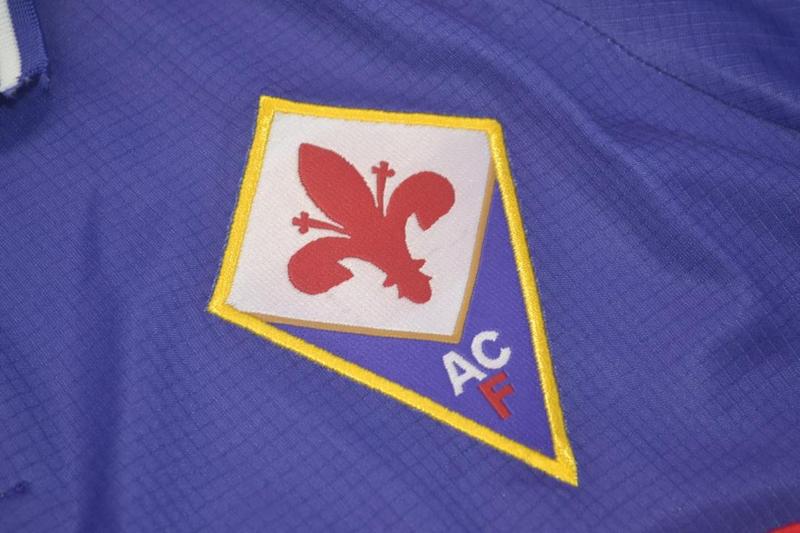 Thailand Quality(AAA) 1998/99 Fiorentina Home Retro Soccer Jersey(L/S)