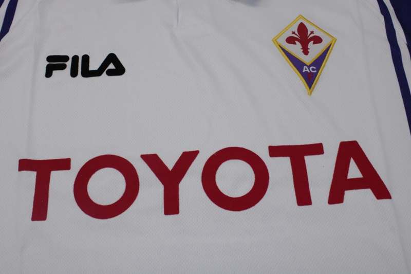 Thailand Quality(AAA) 1999/00 Fiorentina Away Retro Soccer Jersey