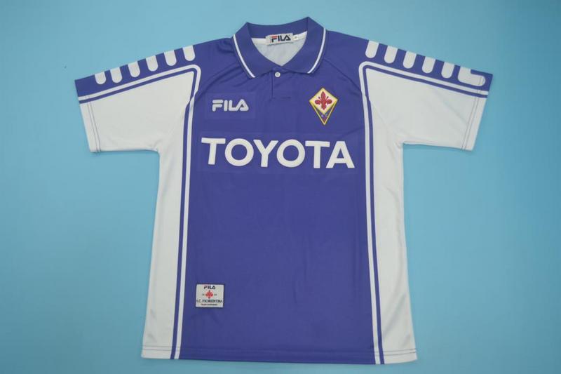 Thailand Quality(AAA) 1999/00 Fiorentina Home Retro Soccer Jersey