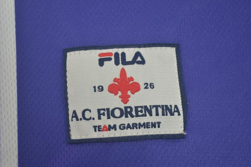 Thailand Quality(AAA) 1999/00 Fiorentina Home Retro Soccer Jersey