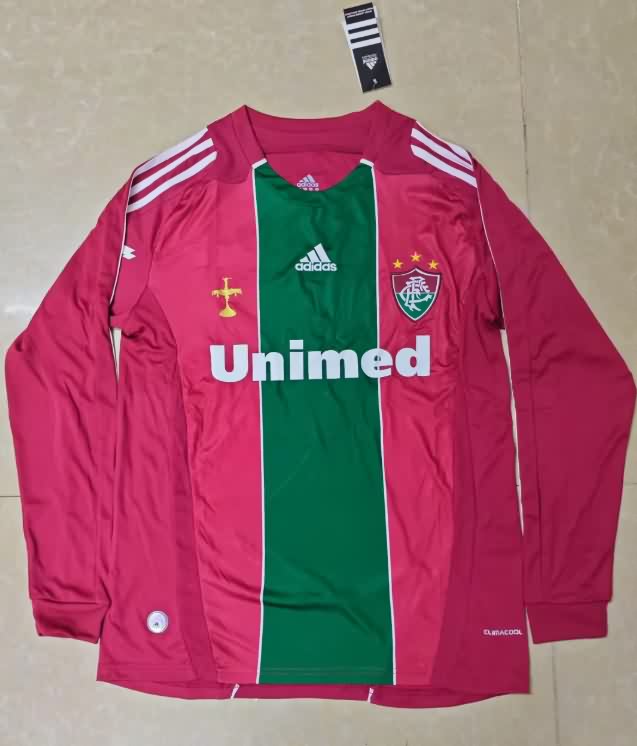 Thailand Quality(AAA) 2010 Fluminense Third Retro Long Sleeve Soccer Jersey