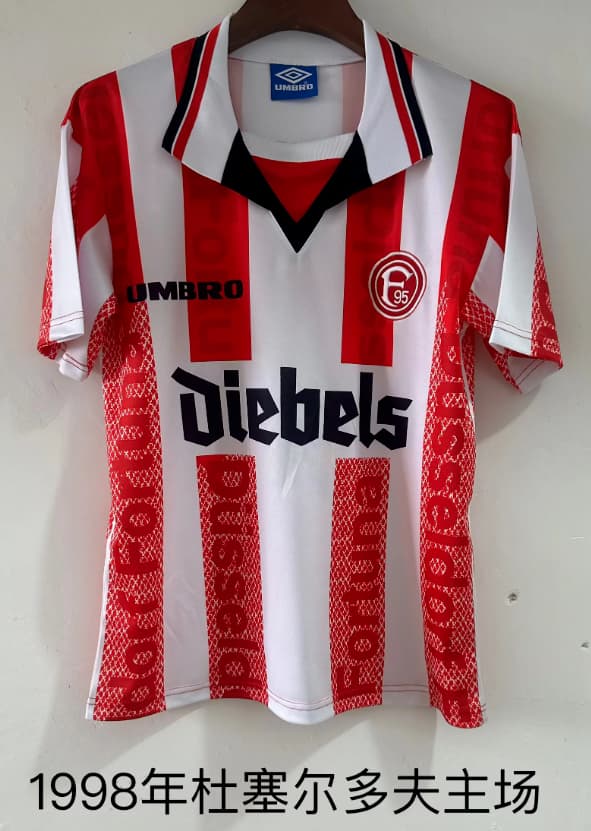 Thailand Quality(AAA) 1996/98 Fortuna Dusseldorf Home Retro Soccer Jersey Thailand Quality(AAA) 1996/98 Fortuna Dusseldorf Home Retro Soccer Jersey
