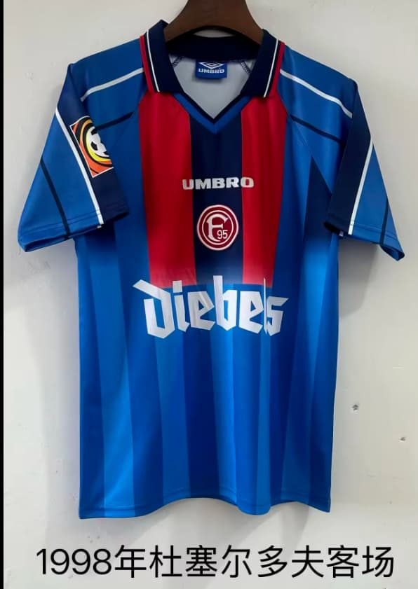 Thailand Quality(AAA) 1997/98 Fortuna Dusseldorf Away Retro Soccer Jersey Thailand Quality(AAA) 1997/98 Fortuna Dusseldorf Away Retro Soccer Jersey