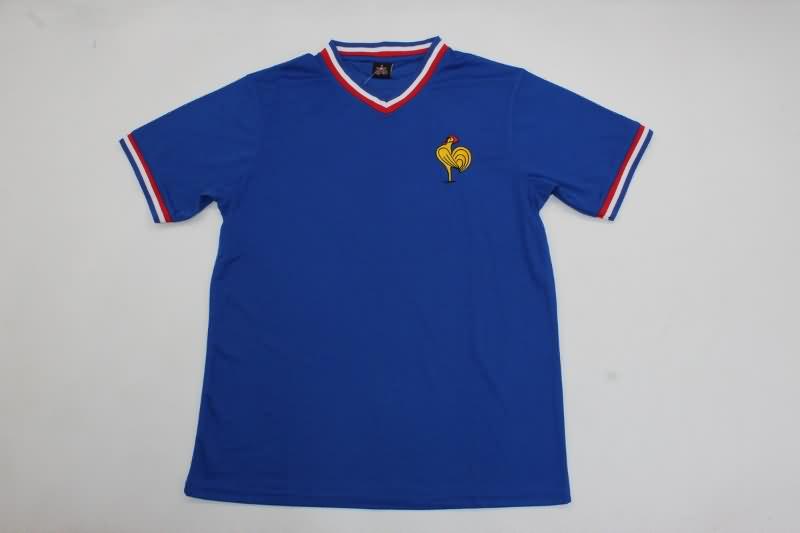 Thailand Quality(AAA) 1971 France Home Retro Soccer Jersey