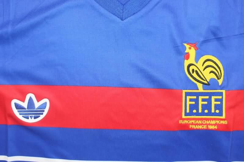 Thailand Quality(AAA) 1984 France Home Retro Soccer Jersey