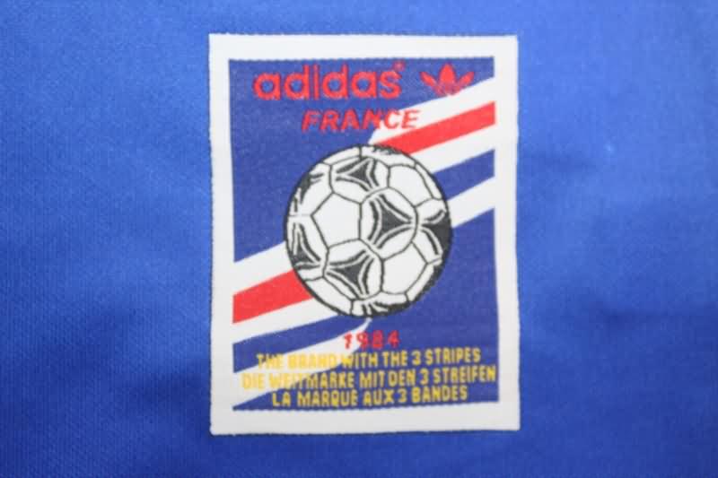 Thailand Quality(AAA) 1984 France Home Retro Soccer Jersey