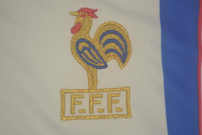 Thailand Quality(AAA) 1996 France Away Retro Soccer Jersey