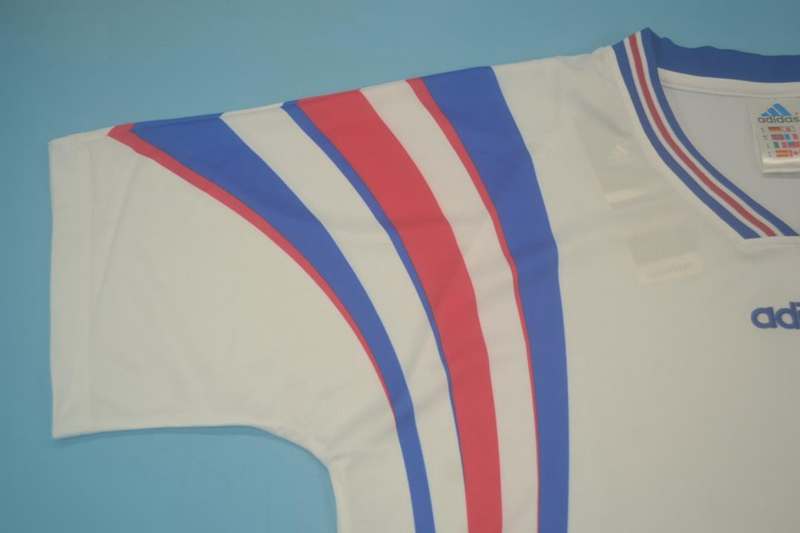 Thailand Quality(AAA) 1996 France Away Retro Soccer Jersey