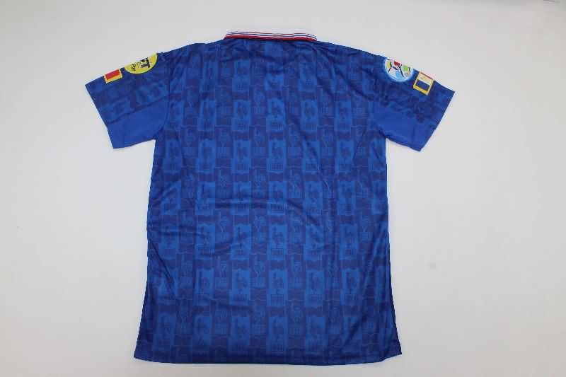 Thailand Quality(AAA) 1996 France Home Retro Soccer Jersey