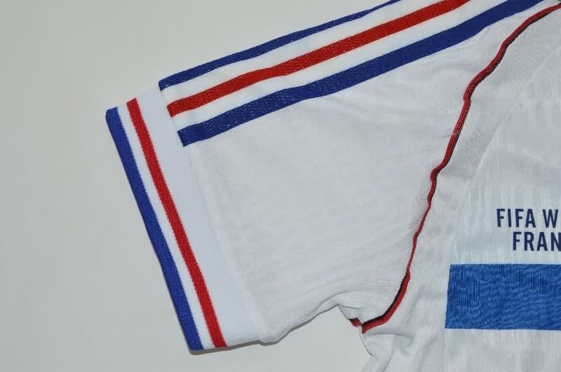 Thailand Quality(AAA) 1998 France Away Retro Soccer Jersey (Player)