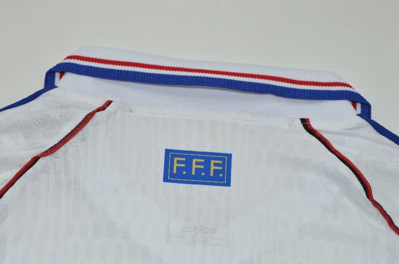 Thailand Quality(AAA) 1998 France Away Retro Soccer Jersey (Player)