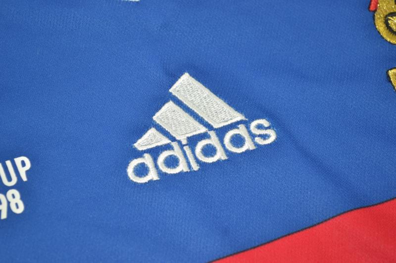 Thailand Quality(AAA) 1998 France Home Retro Soccer Jersey