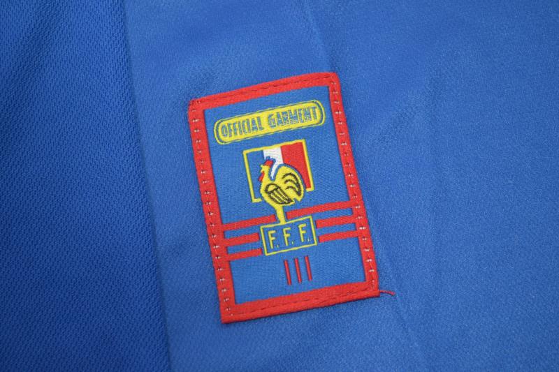 Thailand Quality(AAA) 1998 France Home Retro Soccer Jersey