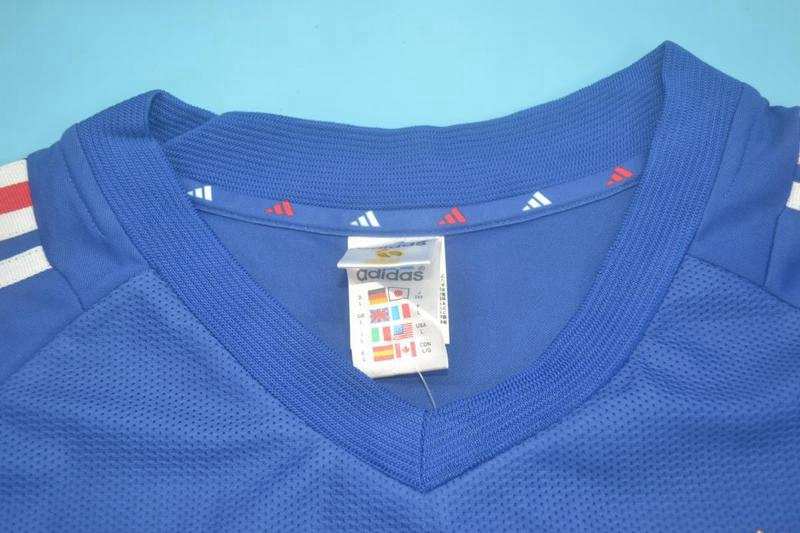 Thailand Quality(AAA) 2002 France Home Retro Soccer Jersey