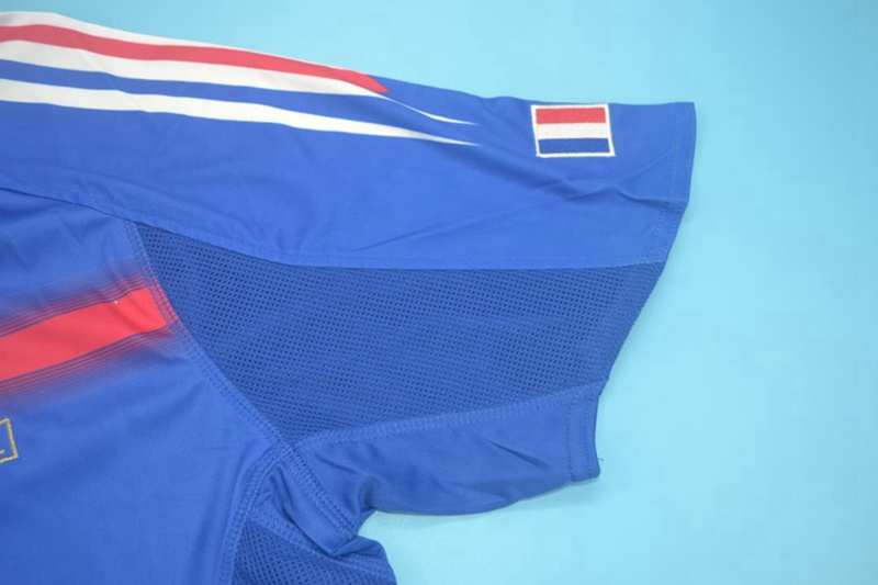 Thailand Quality(AAA) 2004 France Home Retro Soccer Jersey