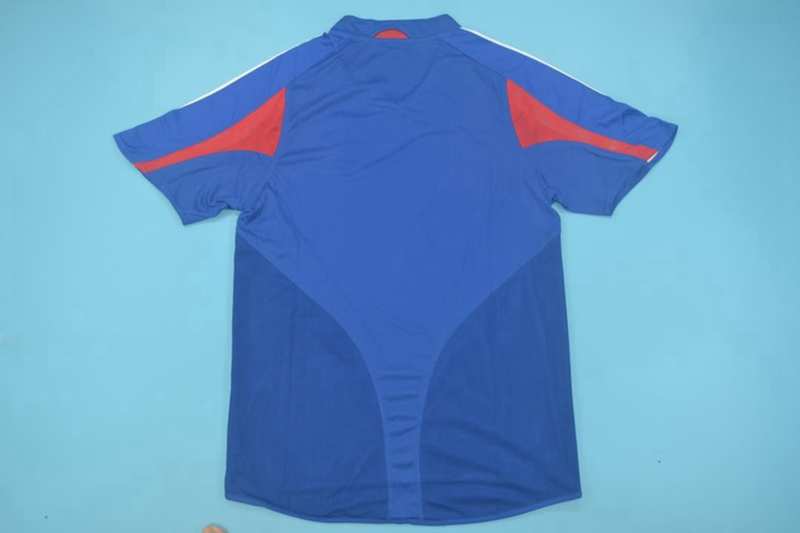 Thailand Quality(AAA) 2004 France Home Retro Soccer Jersey