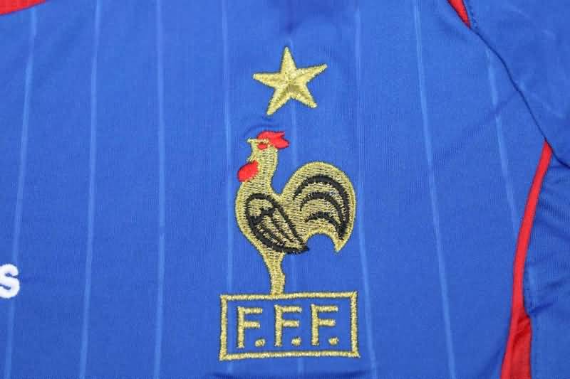 Thailand Quality(AAA) 2006 France Home Retro Soccer Jersey