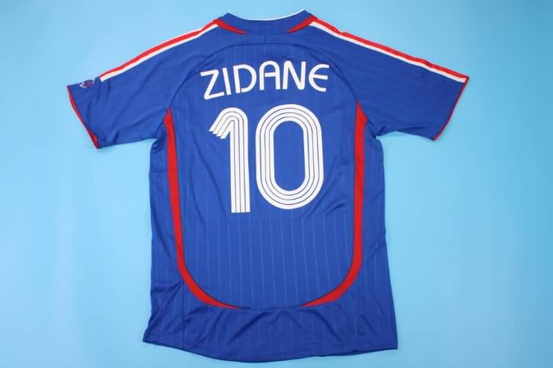 Thailand Quality(AAA) 2006 France Home Retro Soccer Jersey