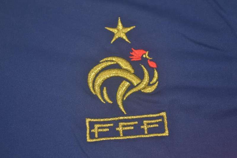 Thailand Quality(AAA) 2010 France Home Retro Soccer Jersey