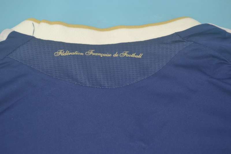 Thailand Quality(AAA) 2010 France Home Retro Soccer Jersey