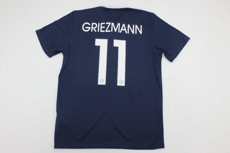Thailand Quality(AAA) 2014 France Home Retro Soccer Jersey