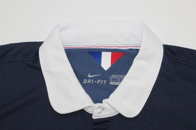 Thailand Quality(AAA) 2014 France Home Retro Soccer Jersey
