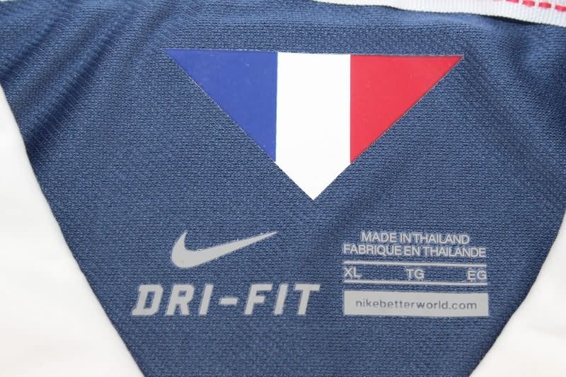 Thailand Quality(AAA) 2014 France Home Retro Soccer Jersey