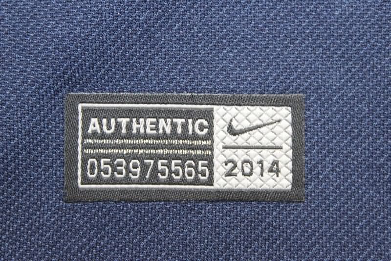 Thailand Quality(AAA) 2014 France Home Retro Soccer Jersey