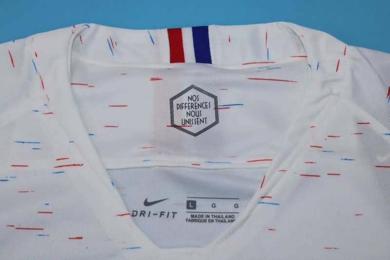 Thailand Quality(AAA) 2018 France Away Retro Soccer Jersey (2 Star)