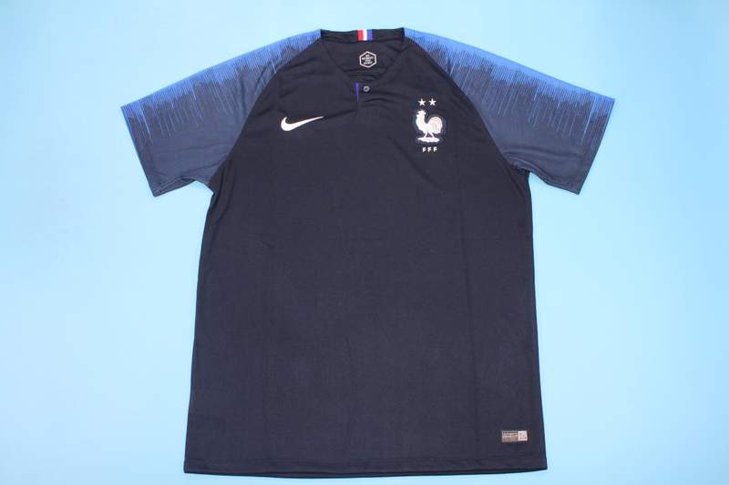 Thailand Quality(AAA) 2018 France Home Retro Soccer Jersey (2 Star)