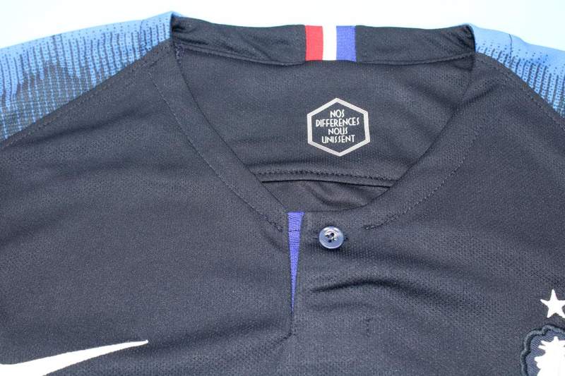 Thailand Quality(AAA) 2018 France Home Retro Soccer Jersey (2 Star)