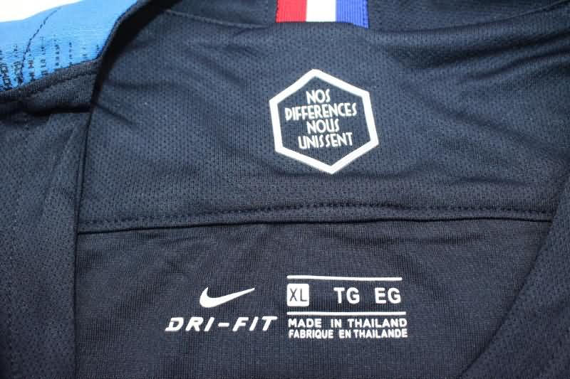 Thailand Quality(AAA) 2018 France Home Long Sleeve Retro Soccer Jersey