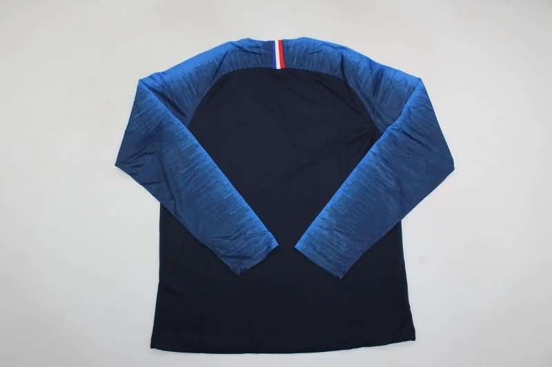 Thailand Quality(AAA) 2018 France Home Long Sleeve Retro Soccer Jersey