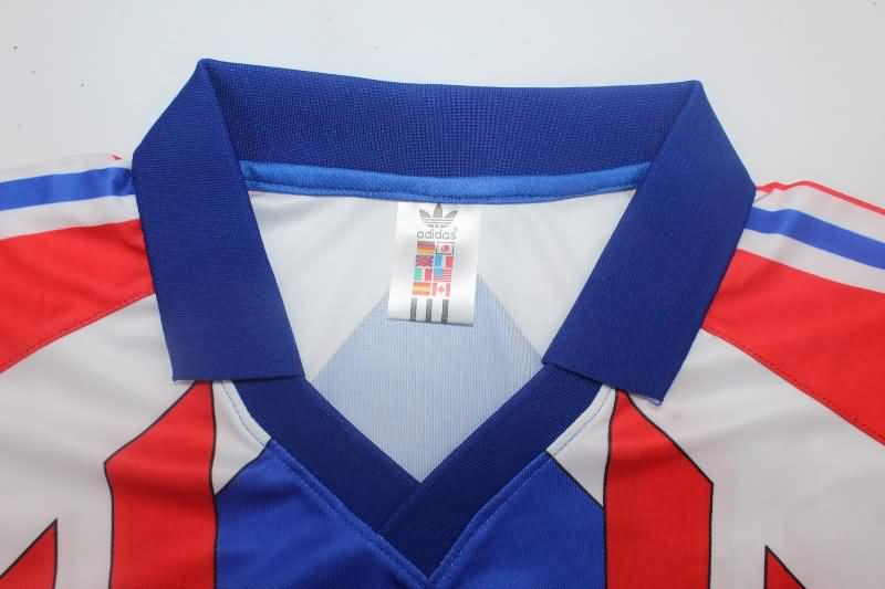 Thailand Quality(AAA) 1990/92 France Home Retro Soccer Jersey