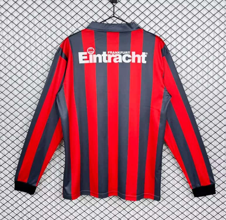 Thailand Quality(AAA) 1991/92 Frankfurt Home Retro Long Sleeve Soccer Jersey