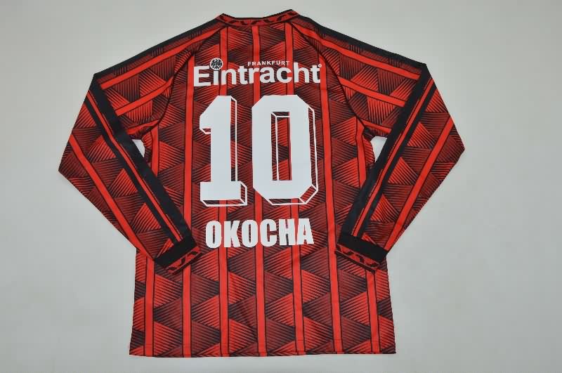 Thailand Quality(AAA) 1995/96 Frankfurt Home Retro Long Sleeve Soccer Jersey