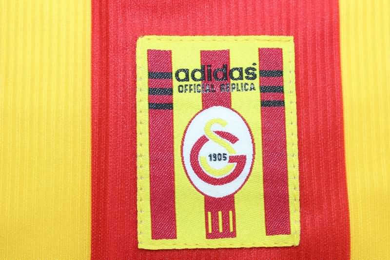 Thailand Quality(AAA) 1999/00 Galatasaray Home Long Sleeve Retro Soccer Jersey