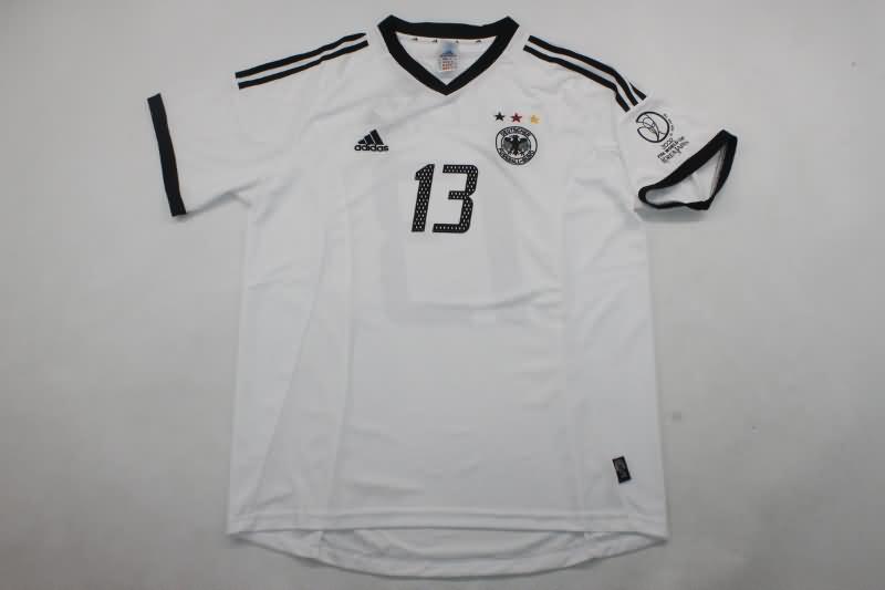 Thailand Quality(AAA) 2002/04 Germany Home Retro Soccer Jersey