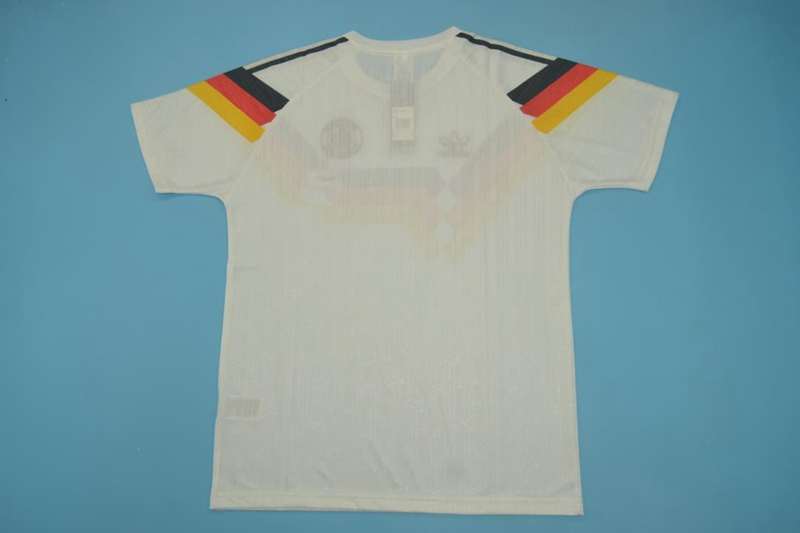 Thailand Quality(AAA) 1990 Germany Home Retro Soccer Jersey