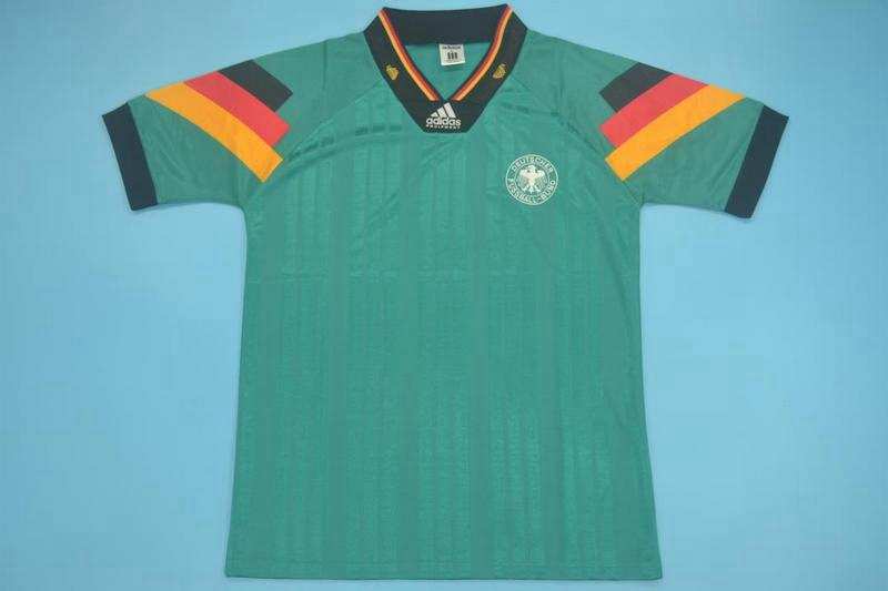 Thailand Quality(AAA) 1992 Germany Away Retro Soccer Jersey