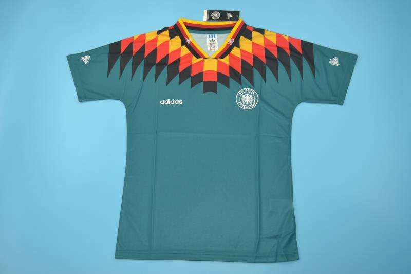 Thailand Quality(AAA) 1994 Germany Away Retro Soccer Jersey