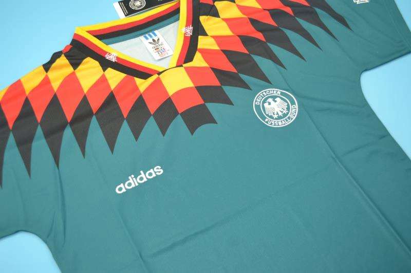 Thailand Quality(AAA) 1994 Germany Away Retro Soccer Jersey