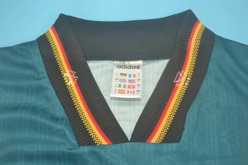 Thailand Quality(AAA) 1996 Germany Away Retro Soccer Jersey