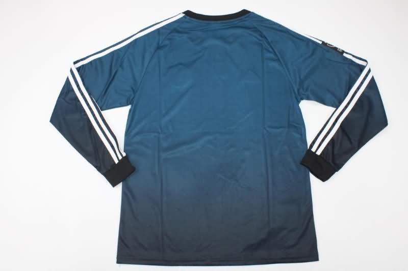 Thailand Quality(AAA) 2002 Germany Goalkeeper Dark Blue Long Retro Soccer Jersey