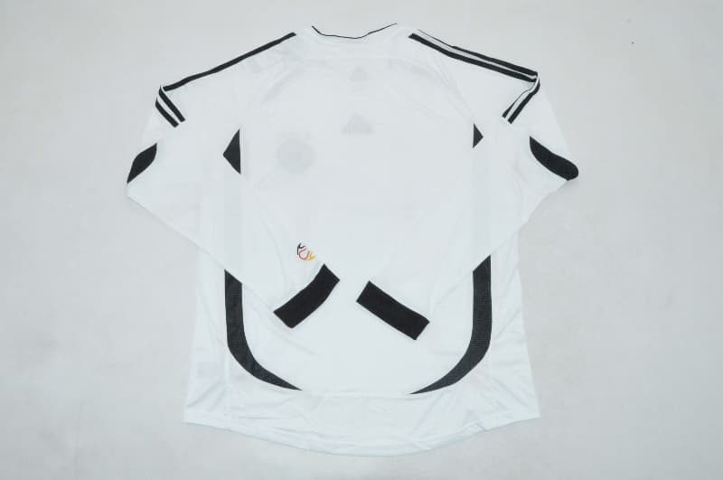 Thailand Quality(AAA) 2006 Germany Home Long Sleeve Retro Soccer Jersey